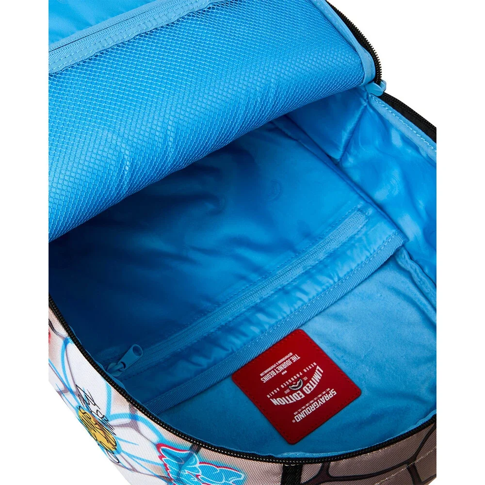Sprayground Smurfs Big Mural Backpack Unisex Blue Graphic Shoulder Strap SPR379
